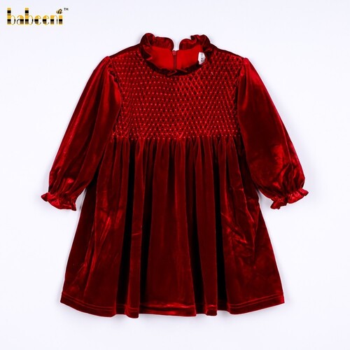 Geometric Honey Comb In Red For Girl - BB3280